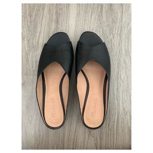 Madewell leather slide mule sandals sz 8.5